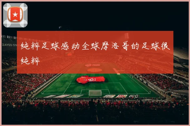 纯粹足球感动全球摩洛哥的足球很纯粹